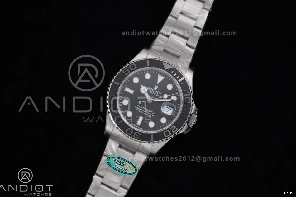Clean Titanium On Black Edition Titanium Bracelet 226627 Dial SH3235 Yacht-Master 1:1 Best 0218